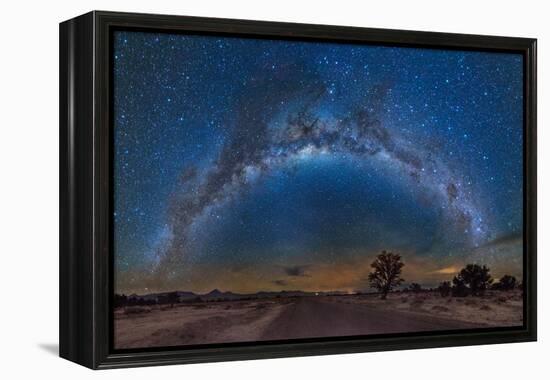 Milky Way Reflected over the Atacama Desert-Giulio Ercolani-Framed Premier Image Canvas