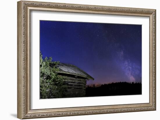 Milky Way with Stadel in the Foreground-Niki Haselwanter-Framed Photographic Print