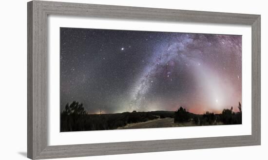 Milky Way, Zodiacal Light and Other Celestial Objects, Gila National Wilderness, New Mexico-Stocktrek Images-Framed Photographic Print