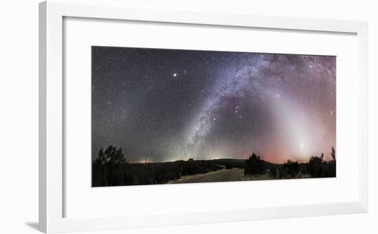 Milky Way, Zodiacal Light and Other Celestial Objects, Gila National Wilderness, New Mexico-Stocktrek Images-Framed Photographic Print