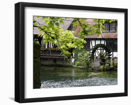 Mill at Blautopf, Blaubeuren, Swabian Mountains, Baden-Wurttemberg, Germany, Europe-Hans Peter Merten-Framed Photographic Print