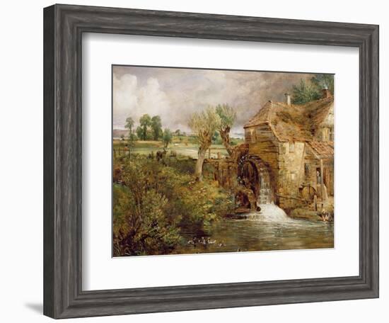 Mill at Gillingham, Dorset, 1825-26-John Constable-Framed Giclee Print