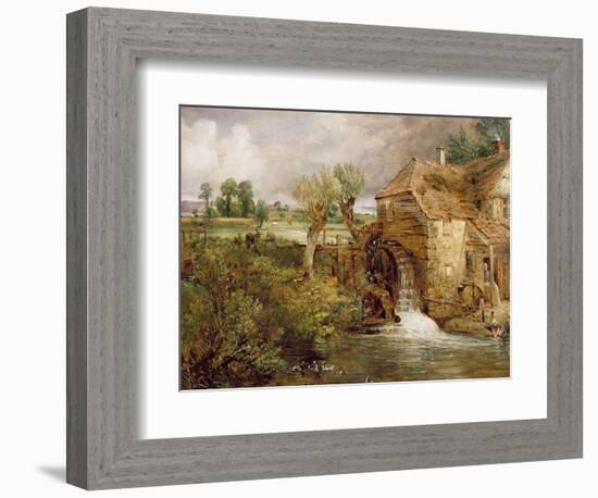 Mill at Gillingham, Dorset, 1825-26-John Constable-Framed Giclee Print