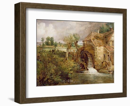 Mill at Gillingham, Dorset, 1825-26-John Constable-Framed Giclee Print