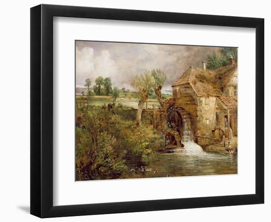 Mill at Gillingham, Dorset, 1825-26-John Constable-Framed Giclee Print