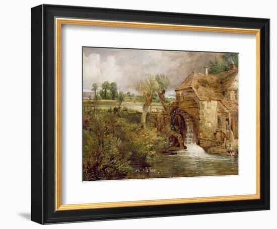 Mill at Gillingham, Dorset, 1825-26-John Constable-Framed Giclee Print