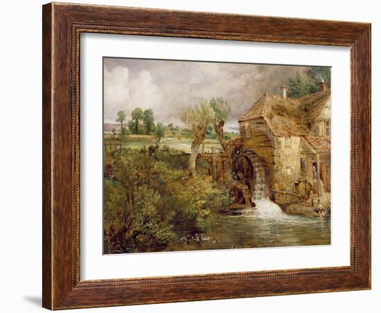 Mill at Gillingham, Dorset, 1825-26-John Constable-Framed Giclee Print