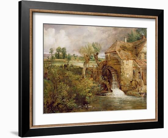 Mill at Gillingham, Dorset, 1825-26-John Constable-Framed Giclee Print