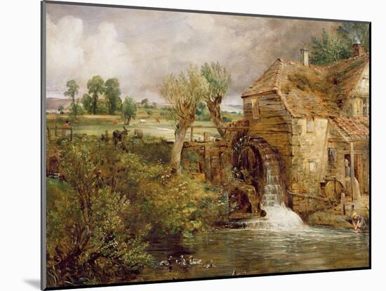 Mill at Gillingham, Dorset, 1825-26-John Constable-Mounted Giclee Print