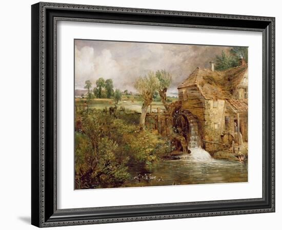 Mill at Gillingham, Dorset, 1825-26-John Constable-Framed Giclee Print