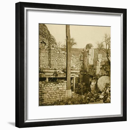 Mill at Les Éparges, northern France, c1914-c1918-Unknown-Framed Photographic Print