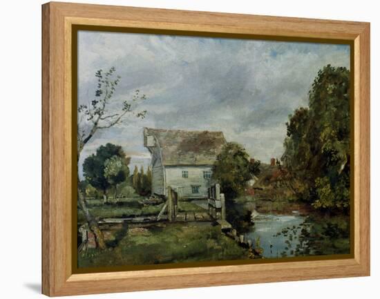 Mill by the River Stour, c.1820-John Constable-Framed Premier Image Canvas