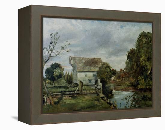 Mill by the River Stour, c.1820-John Constable-Framed Premier Image Canvas