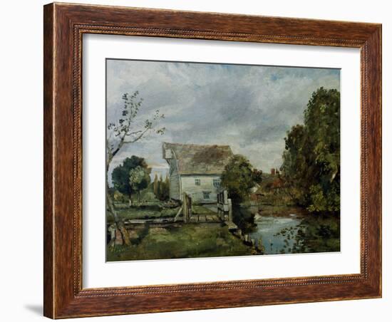 Mill by the River Stour, c.1820-John Constable-Framed Giclee Print