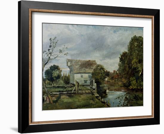 Mill by the River Stour, c.1820-John Constable-Framed Giclee Print