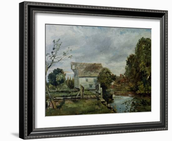 Mill by the River Stour, c.1820-John Constable-Framed Giclee Print