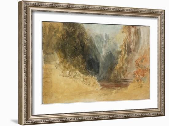 Mill Gill Fall, near Askrigg, Wensleydale-Joseph Mallord William Turner-Framed Giclee Print