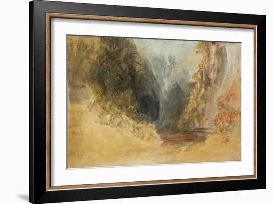 Mill Gill Fall, near Askrigg, Wensleydale-Joseph Mallord William Turner-Framed Giclee Print