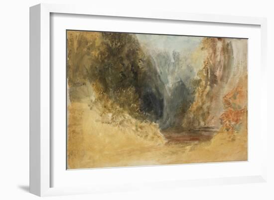 Mill Gill Fall, near Askrigg, Wensleydale-Joseph Mallord William Turner-Framed Giclee Print