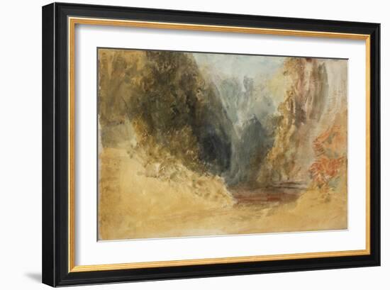 Mill Gill Fall, near Askrigg, Wensleydale-Joseph Mallord William Turner-Framed Giclee Print