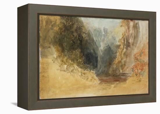 Mill Gill Fall, near Askrigg, Wensleydale-Joseph Mallord William Turner-Framed Premier Image Canvas