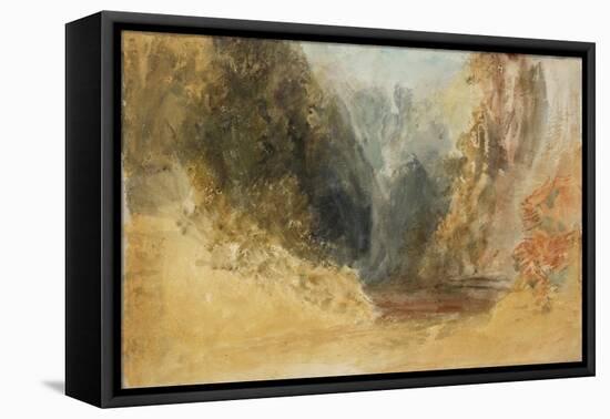 Mill Gill Fall, near Askrigg, Wensleydale-Joseph Mallord William Turner-Framed Premier Image Canvas