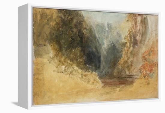 Mill Gill Fall, near Askrigg, Wensleydale-Joseph Mallord William Turner-Framed Premier Image Canvas