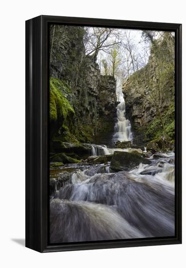 Mill Gill Force Waterfall, Askrigg, Wensleydale, North Yorkshire, Yorkshire-Mark Mawson-Framed Premier Image Canvas