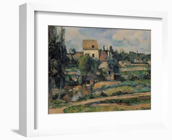 Mill on the Couleuvre at Pontoise, 1881-Paul C?zanne-Framed Giclee Print