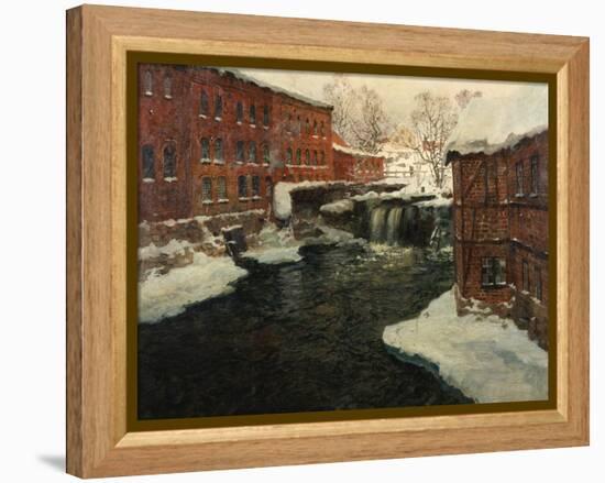 Mill Scene, C.1885-90-Fritz Thaulow-Framed Premier Image Canvas