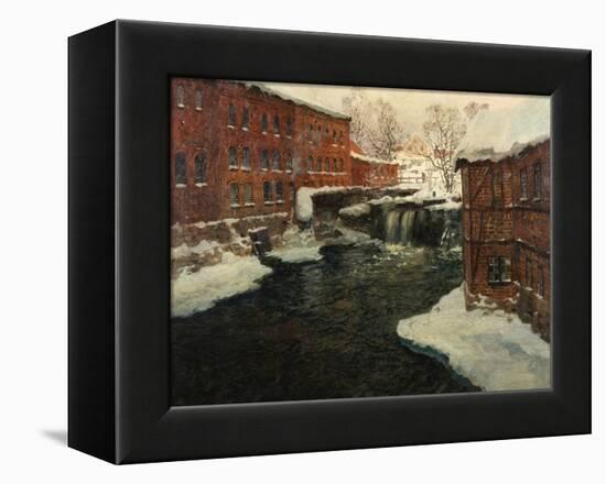 Mill Scene, C.1885-90-Fritz Thaulow-Framed Premier Image Canvas