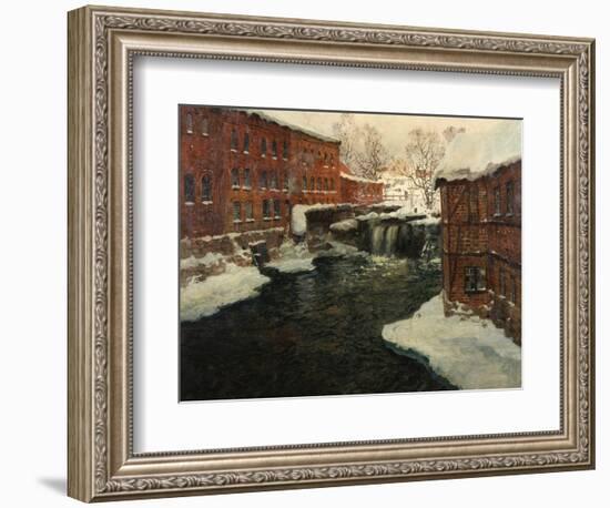 Mill Scene, C.1885-90-Fritz Thaulow-Framed Giclee Print