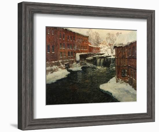 Mill Scene, C.1885-90-Fritz Thaulow-Framed Giclee Print