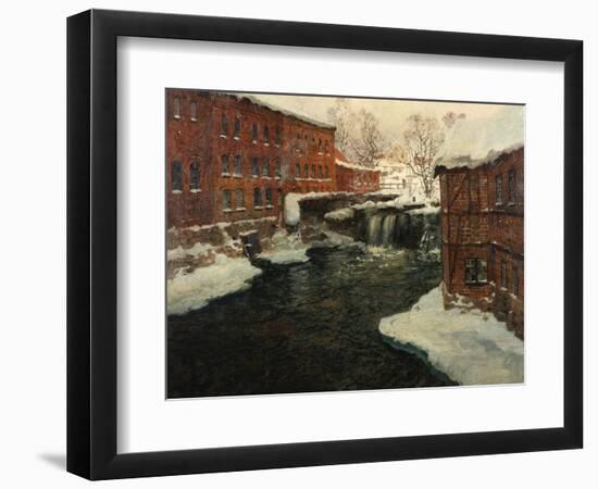 Mill Scene, C.1885-90-Fritz Thaulow-Framed Giclee Print