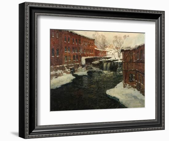 Mill Scene, C.1885-90-Fritz Thaulow-Framed Giclee Print