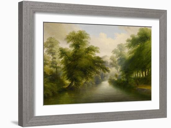 Mill Stream at Pynes - Exeter Water Company Works, 1862-John Wallace Tucker-Framed Giclee Print