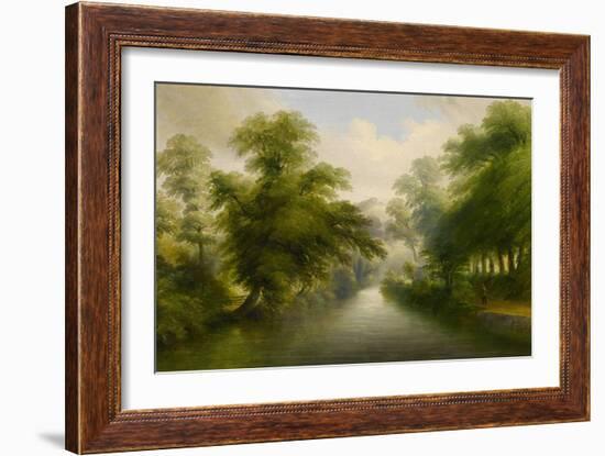 Mill Stream at Pynes - Exeter Water Company Works, 1862-John Wallace Tucker-Framed Giclee Print