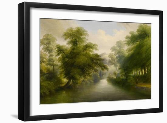 Mill Stream at Pynes - Exeter Water Company Works, 1862-John Wallace Tucker-Framed Giclee Print