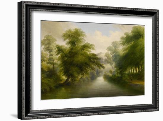 Mill Stream at Pynes - Exeter Water Company Works, 1862-John Wallace Tucker-Framed Giclee Print