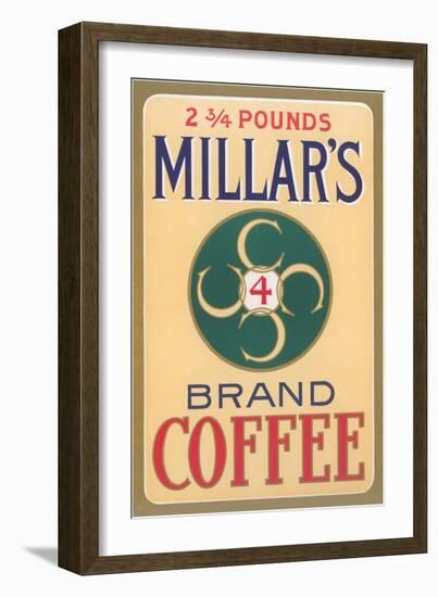 Millar's Coffee Label-null-Framed Art Print
