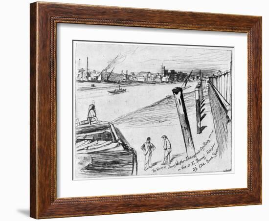 Millbank, C1860-James Abbott McNeill Whistler-Framed Giclee Print