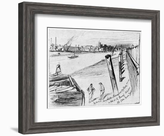 Millbank, C1860-James Abbott McNeill Whistler-Framed Giclee Print