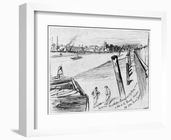 Millbank, C1860-James Abbott McNeill Whistler-Framed Giclee Print