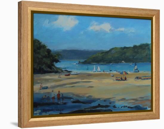 Millbay , Salcombe , Oil on Board , 2016-Jennifer Wright-Framed Premier Image Canvas