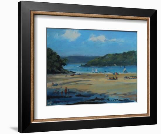 Millbay , Salcombe , Oil on Board , 2016-Jennifer Wright-Framed Giclee Print