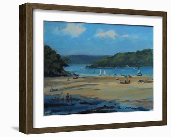 Millbay , Salcombe , Oil on Board , 2016-Jennifer Wright-Framed Giclee Print