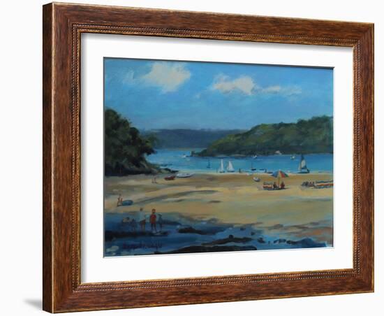 Millbay , Salcombe , Oil on Board , 2016-Jennifer Wright-Framed Giclee Print