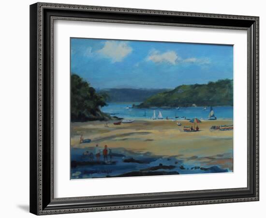 Millbay , Salcombe , Oil on Board , 2016-Jennifer Wright-Framed Giclee Print