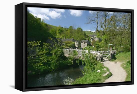 Milldale, Dovedale, Derbyshire-Peter Thompson-Framed Premier Image Canvas