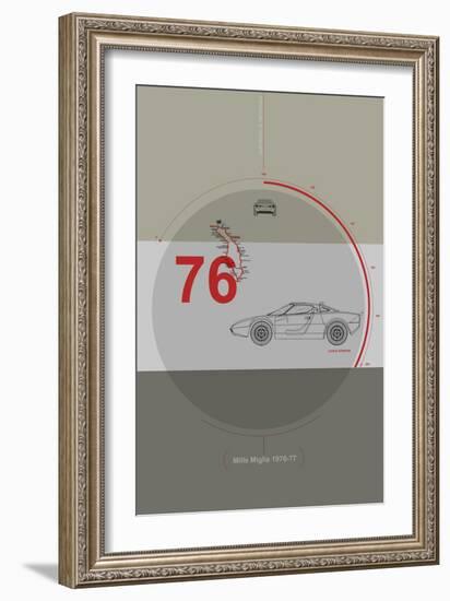 Mille Miglia Poster-NaxArt-Framed Premium Giclee Print